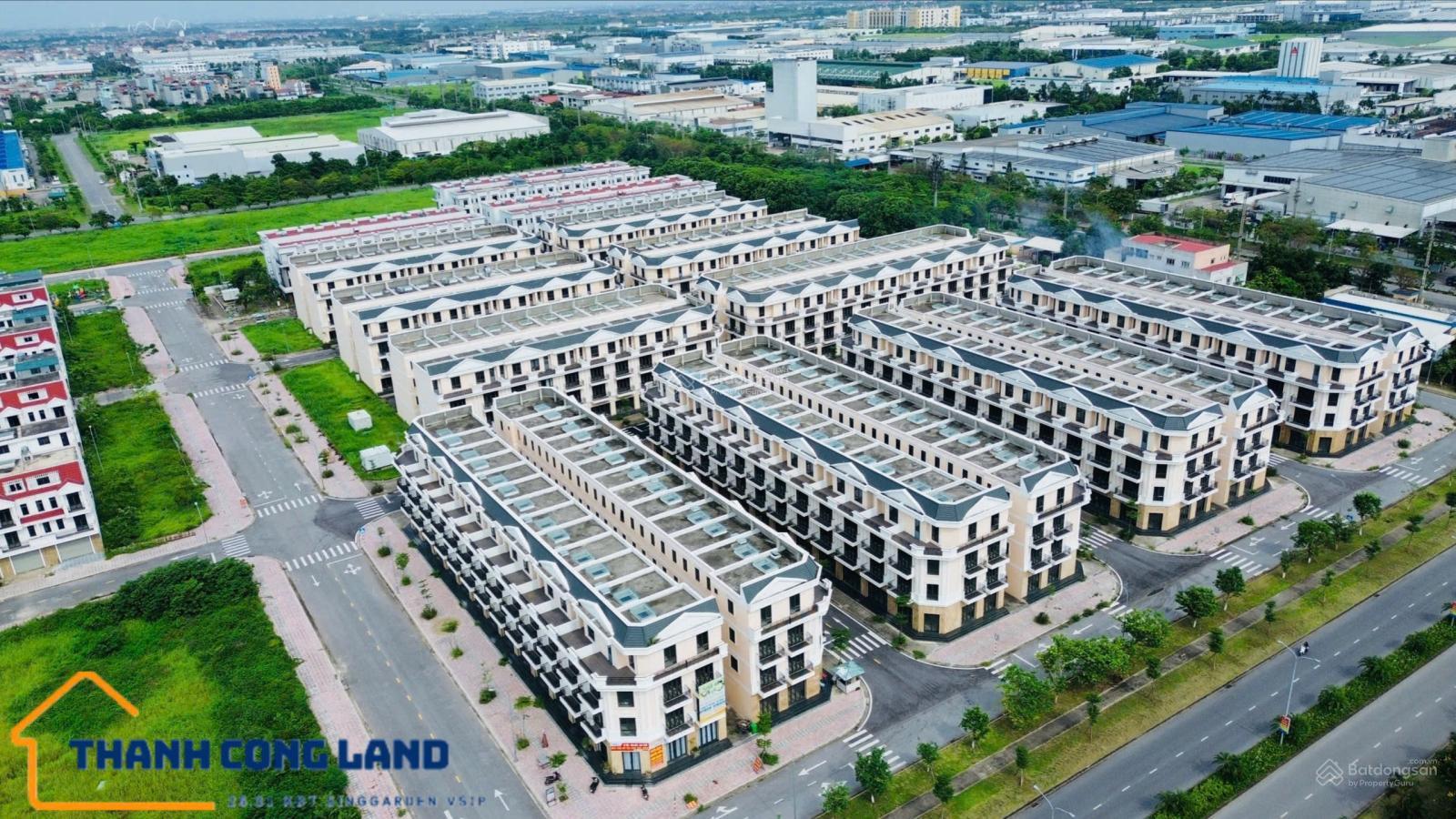 Bán căn LK Vietsing Square KĐT VSIP-Bắc Ninh 75m² giá chỉ 4.x tỷ - Đầu tư sinh lời cao!