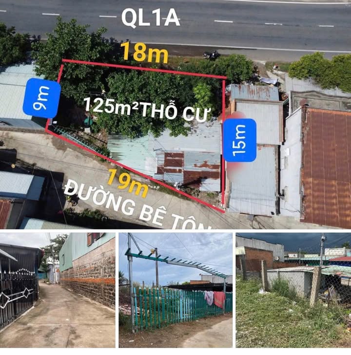Đất thổ cư 224m² mặt tiền Quốc Lộ 1A, xã Hồng Thái - Giá chỉ 450 triệu!