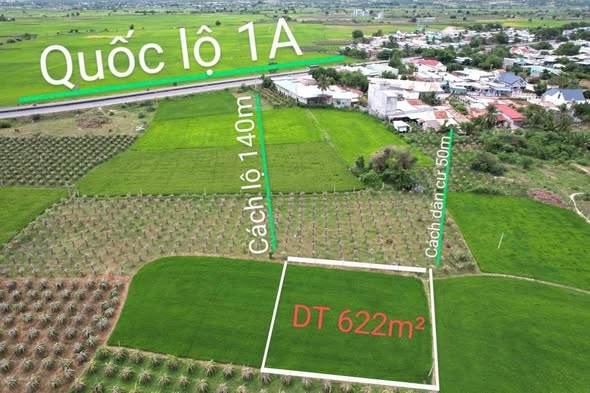 Đất nền Hồng Thái, Bắc Bình 620m² - Sổ đỏ chính chủ, giá chỉ 1xx triệu!