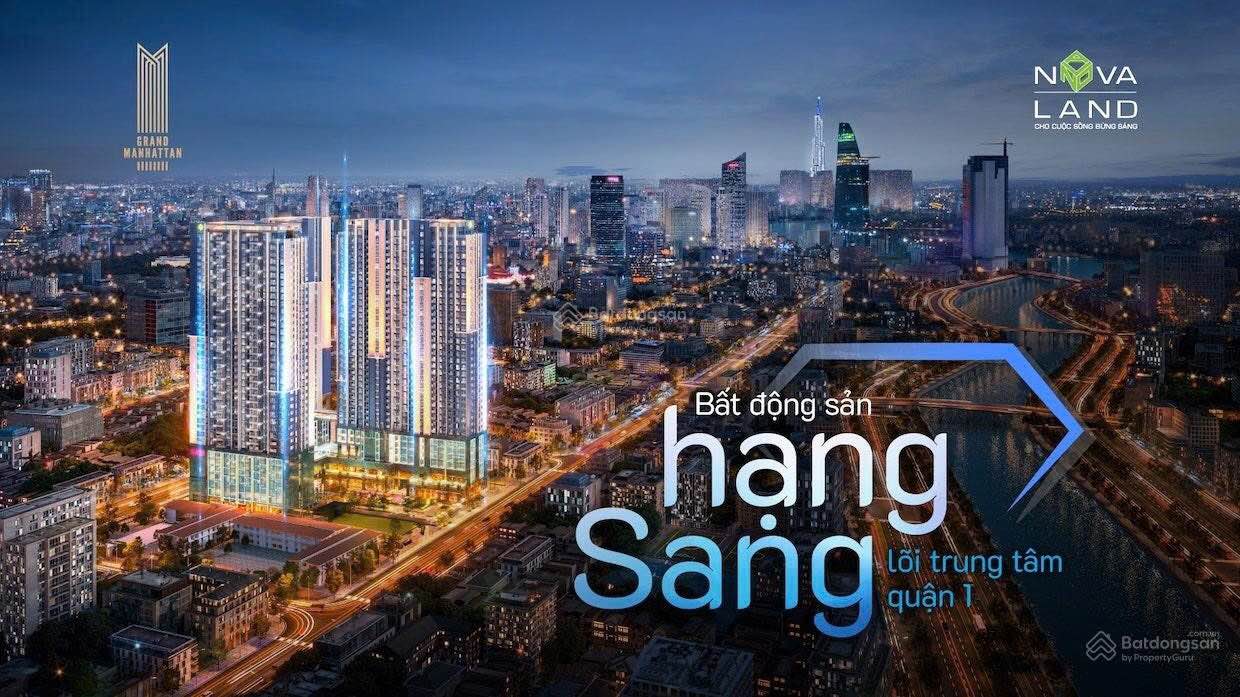 Căn hộ The Grand Manhattan Q1 72m² 2PN view đẹp