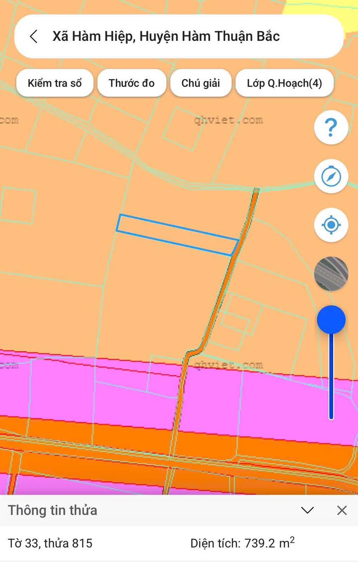 Đất 740m² tại xã Hàm Hiệp, huyện Hàm Thuận Bắc - Giá chỉ 300 triệu!