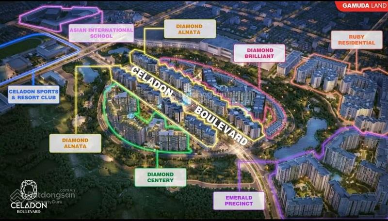 Căn hộ Celadon City 71m² 13 triệu - View đẹp tầng cao