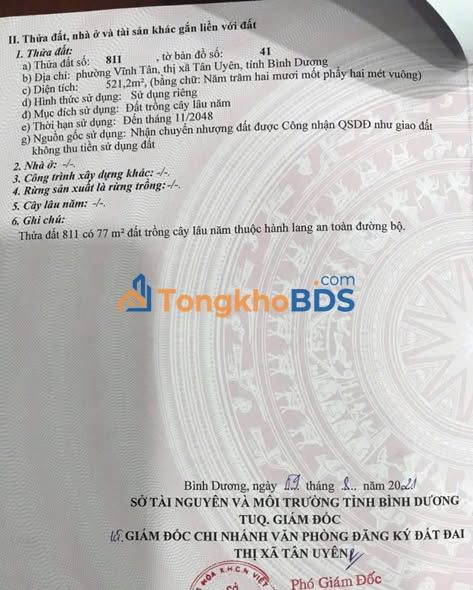 Nhà mặt tiền DH 409 Vĩnh Tân 517m² - Mặt tiền kinh doanh