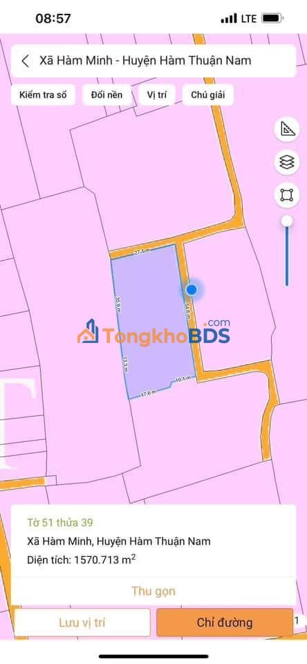 Nhà vườn Hàm Minh 1.760m² giá 2.5 tỷ - Sổ hồng sẵn