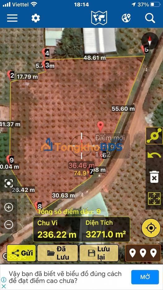 Đất nền Hàm Kiệm 3300m² giá 9.5 tỷ - Đường to ô tô vào đất