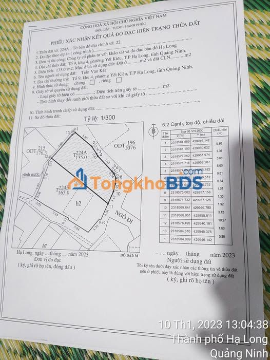 Đất nền Yết Kiêu Hạ Long 135m² giá 2 tỷ - Đường ô tô