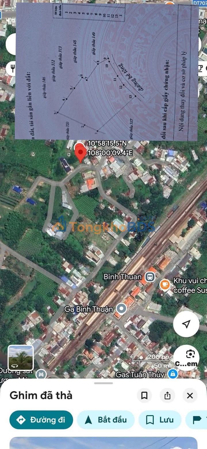 Đất nền Mương Mán Bình Thuận 420m² giá 278 triệu - Sổ đỏ chính chủ