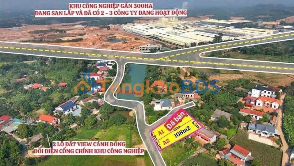 Đất nền 102m² đối diện KCN A Mỹ, Vĩnh Phúc - Cơ hội đầu tư x2 tài khoản