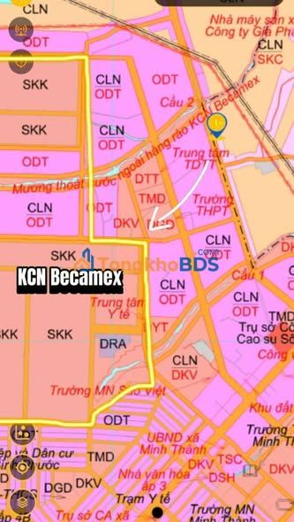 Đất nền Nha Bích Chơn Thành 205m² - Đất thổ cư 100%