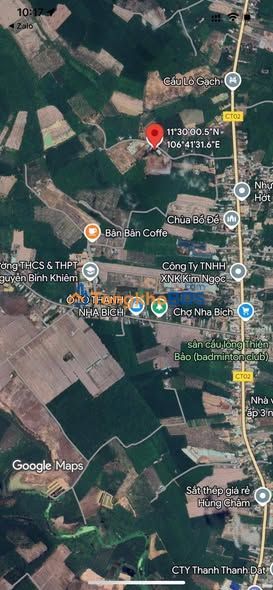 Đất nền Nha Bích, Chơn Thành 1044m² giá 1.2 tỷ - Tiềm năng tăng giá!