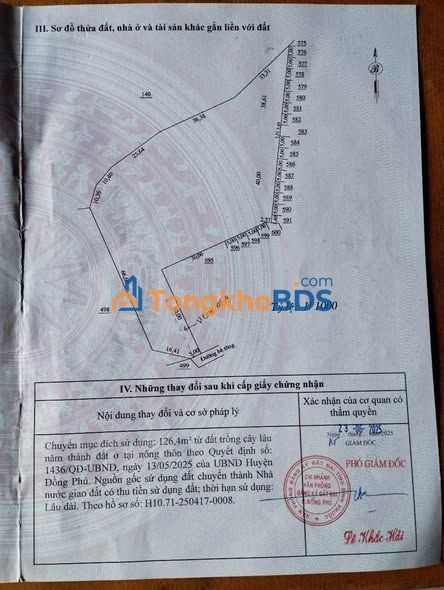 Đất farm Thuận Phú 1.800m² giá 1.5 tỷ - Sinh thái xanh