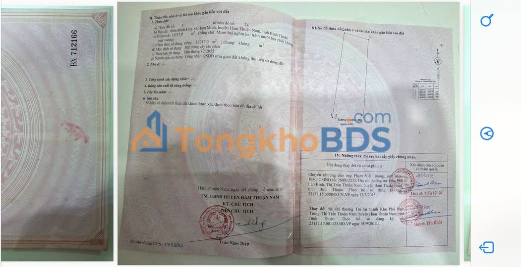 Đất trồng cây Hàm Minh 12.217m² - Đầu tư dài hạn