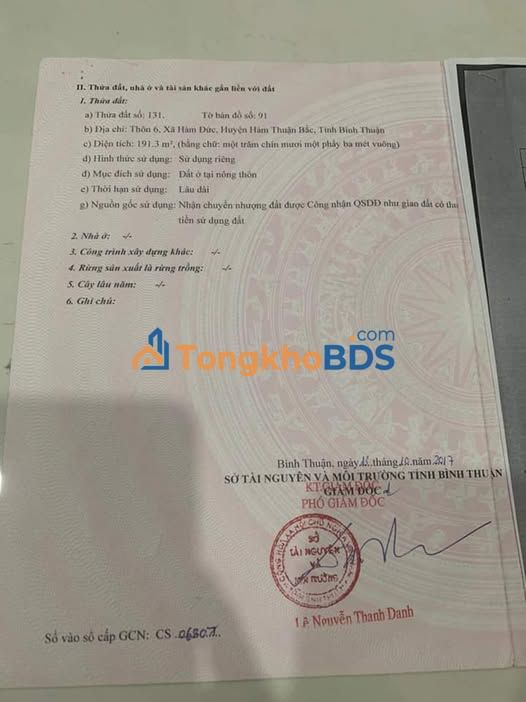 Nhà 2 mặt tiền ô tô Hàm Đức 191m² - Sẵn sàng ở ngay