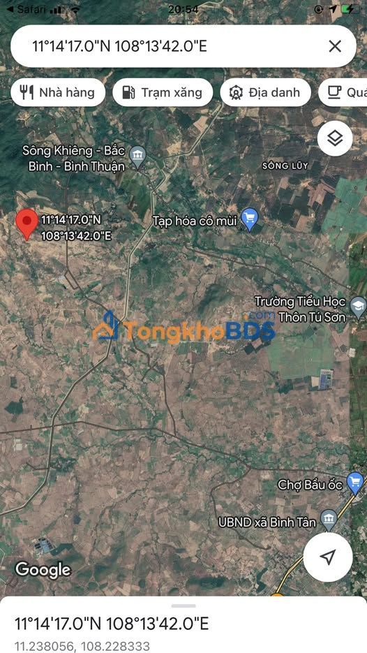 Đất nông nghiệp Bình Tân Bắc Bình 27.000m² đầu tư dài hạn