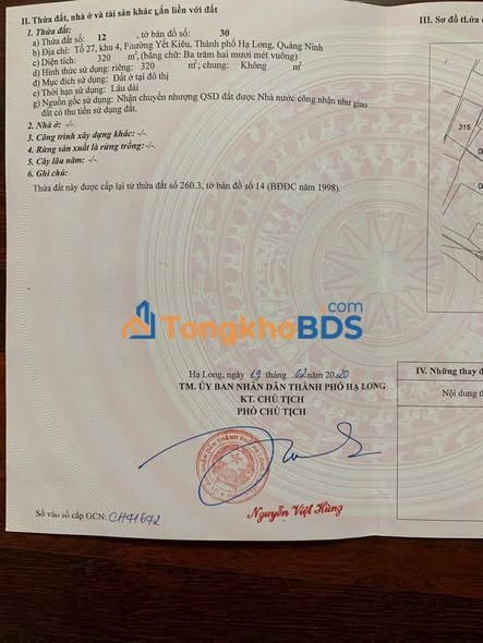 Đất nền Yết Kiêu Hạ Long 320m² giá 6.72 tỷ - Tiềm năng tăng giá