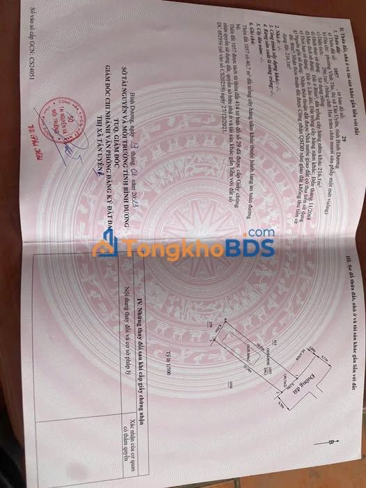 Đất nền Vĩnh Tân Tân Uyên 280m² - Đường to ô tô