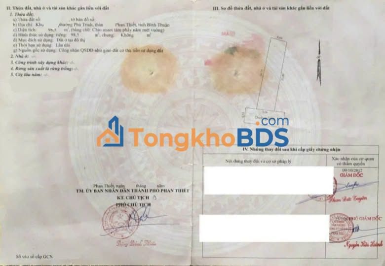 Nhà cấp 4 Phú Trinh Phan Thiết 98m² - Chính chủ bán