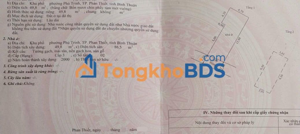 Nhà lầu Phú Trinh Phan Thiết 50m² - Sẵn sàng ở ngay