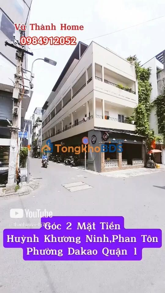 Nhà góc 2MT Huỳnh Khương Ninh Q1 140m² - Mặt tiền kinh doanh