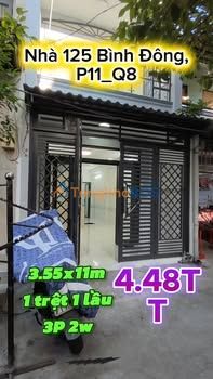 Nhà hẻm 125 Bình Đông Q8 39m² - Sẵn sàng ở ngay
