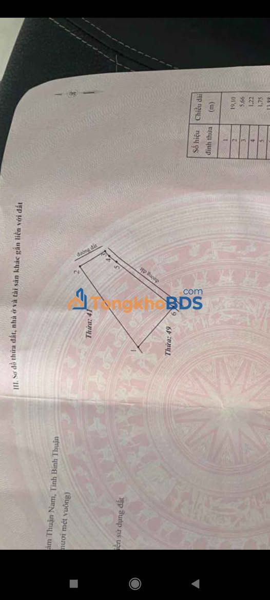 Đất thổ cư Phú Mỹ Hàm Thuận Nam 140m² - Sổ đỏ chính chủ