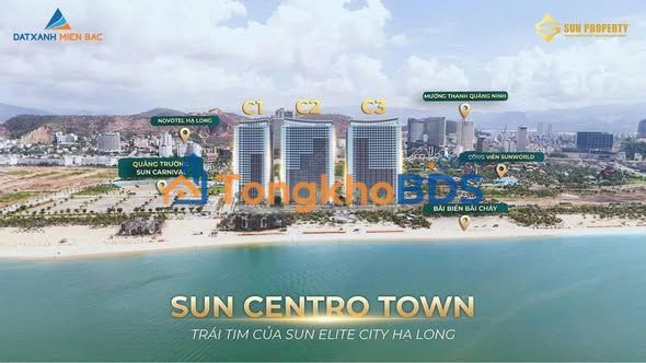 Căn hộ Sun Centro Town Hạ Long 33m² giá 2.1 tỷ - View đẹp, giá F0!