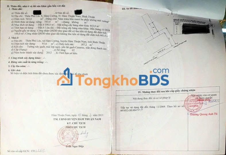 Nhà mặt tiền QL1A Hàm Cường 4.5 tỷ - Mặt tiền kinh doanh