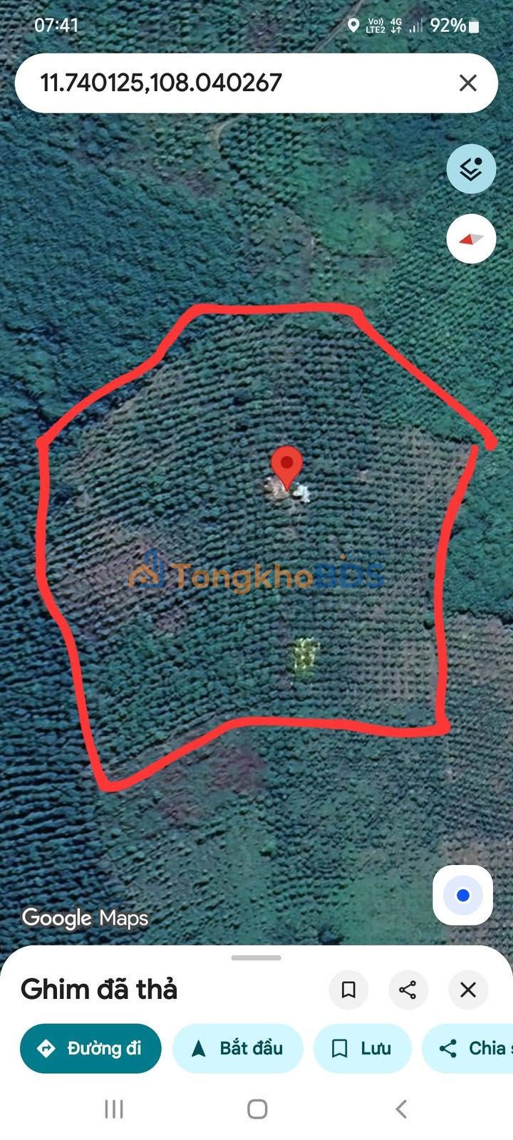 Đất vườn cà phê Tân Thanh Lâm Hà 1.5ha - Sinh thái xanh