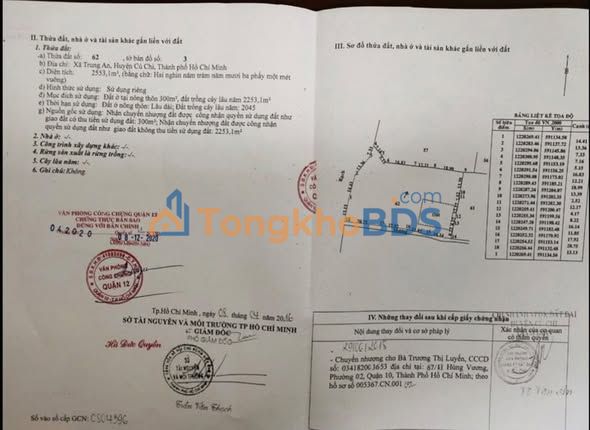 Đất vườn Trung An Củ Chi 2553m² - Nghỉ dưỡng lý tưởng