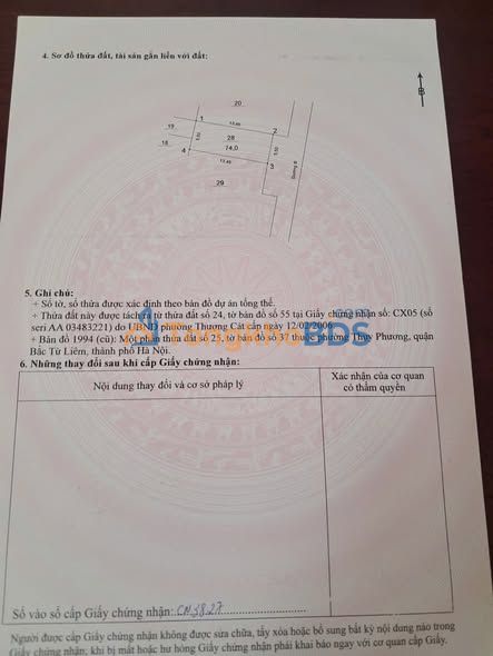 Đất nền Thụy Phương 74m² giá 14 tỷ - Sổ đỏ chính chủ!