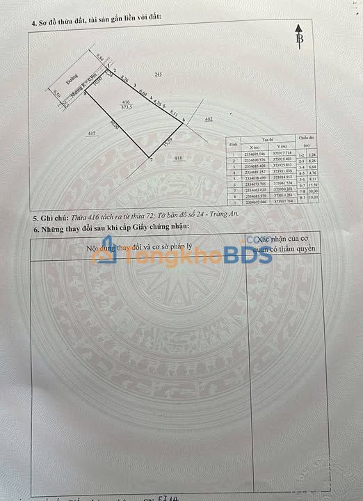 Đất nền Tràng An Đông Triều 373m² - Pháp lý rõ ràng