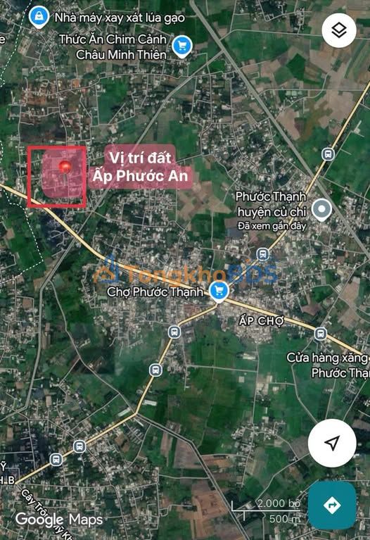 Đất thổ cư 172m² Phước Thạnh Củ Chi - Đường to ô tô