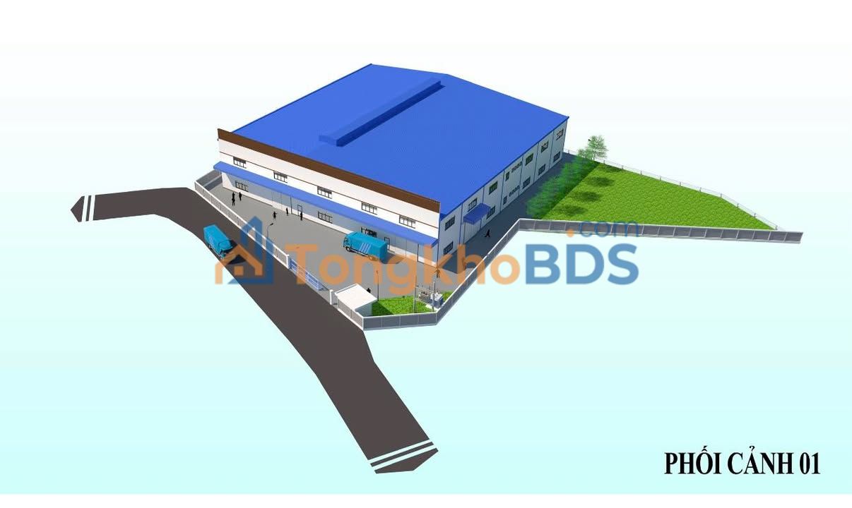 Nhà xưởng Uyên Hưng 4.860m² container thoải, hạ tầng đầy đủ