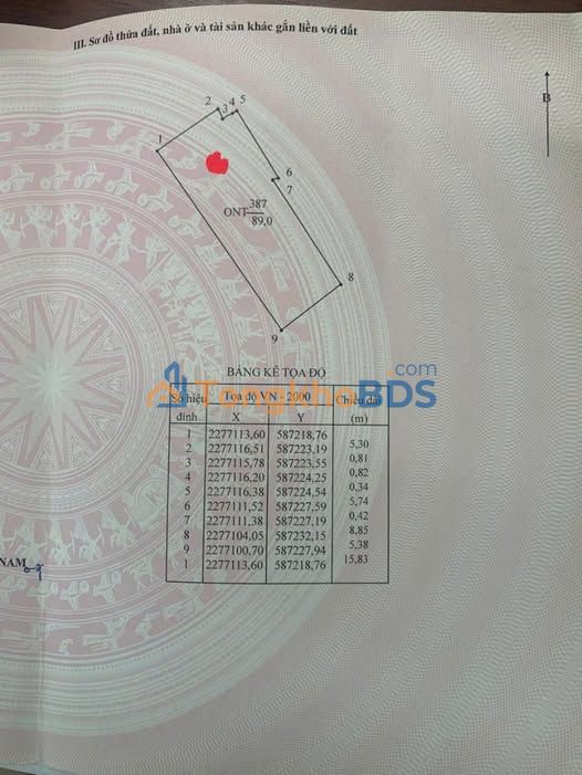 Đất nền Khả Phong Kim Bảng 89m² giá 1 tỷ - Sổ đỏ chính chủ