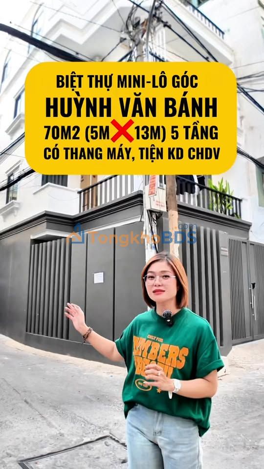 Nhà phố Huỳnh Văn Bánh 70m² mặt tiền kinh doanh