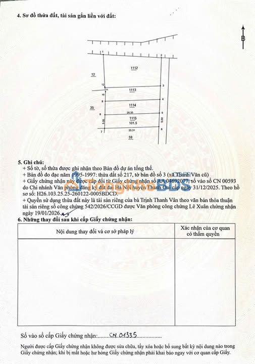 Đất nền Thanh Văn Thanh Oai 101m² - Tiềm năng tăng giá