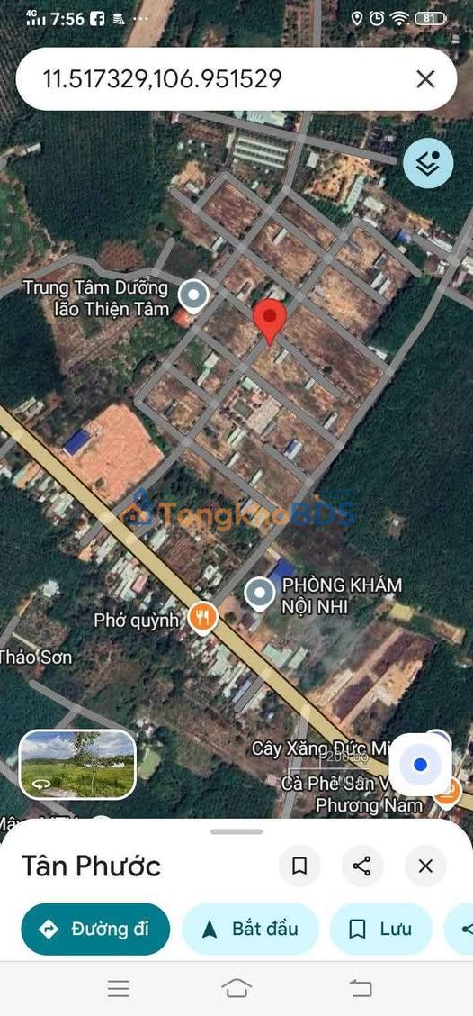 Đất nền góc 2MT Tân Phước 240m² - Hạ tầng hoàn thiện