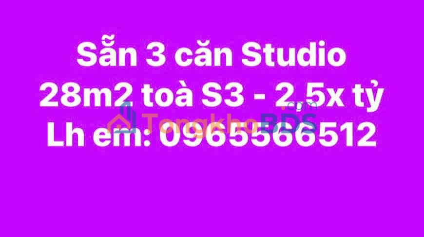Căn hộ Studio Vinhomes Smart City 28m² giá 2.52 tỷ - Bàn giao ngay!
