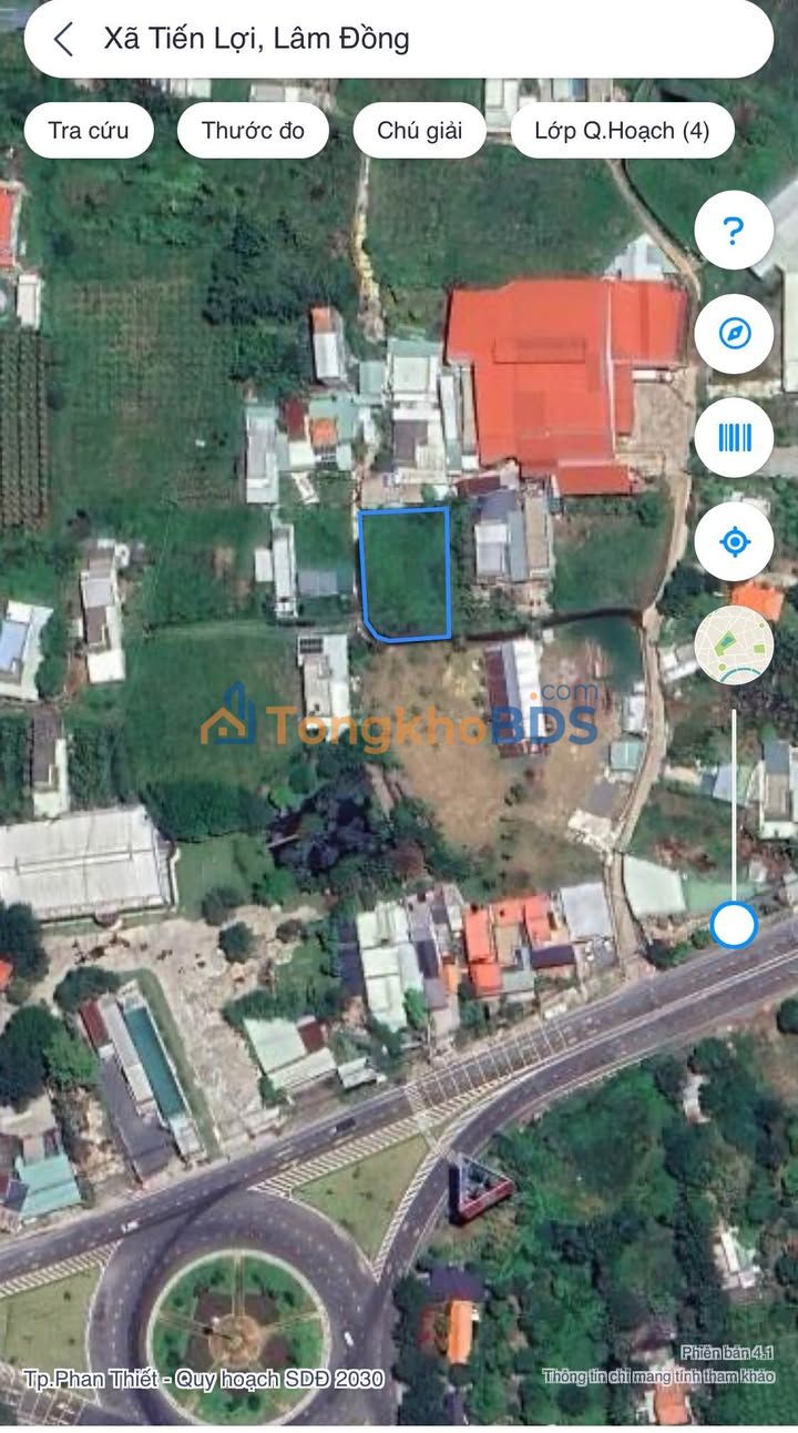 Đất nền góc Tiến Lợi Phan Thiết 808m² - Đường to ô tô