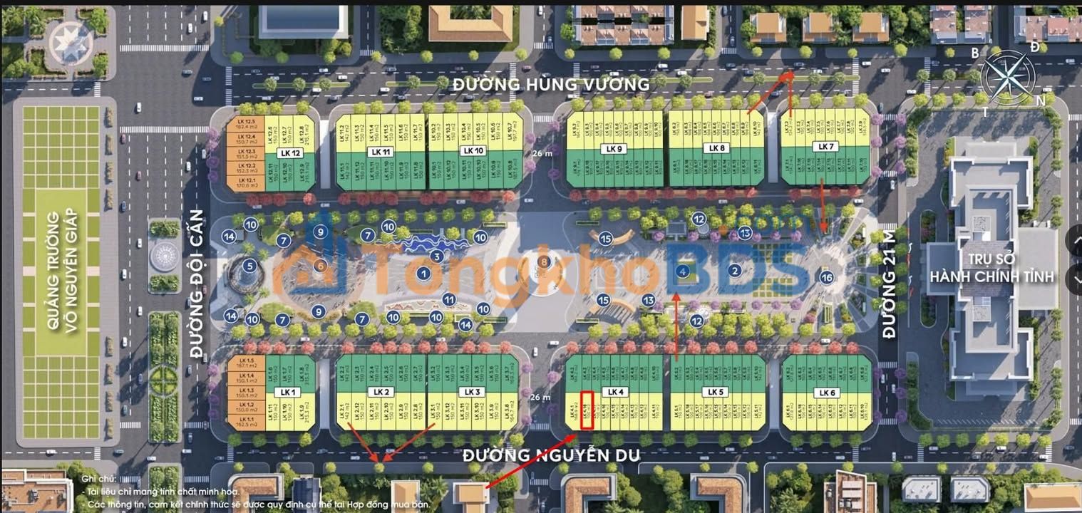 Shophouse Nguyễn Du Thái Nguyên 100m² mặt tiền kinh doanh