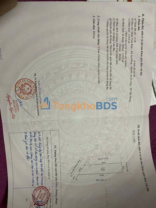 Đất nền Vĩnh Khê, An Dương 119m² giá 4.76 tỷ - Tiềm năng tăng giá