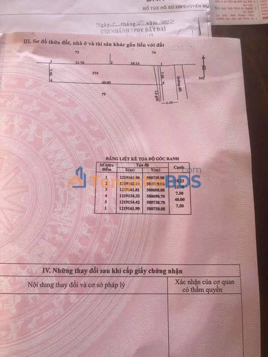 Đất nền Nhuận Đức Củ Chi 304m² - Đất thổ cư 100%