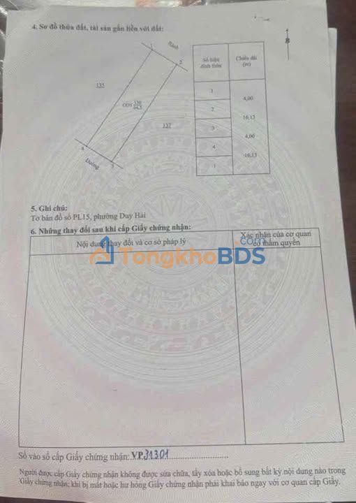 Đất nền KĐT Hanoipark 2 Đồng Văn 130m² - Sổ đỏ chính chủ