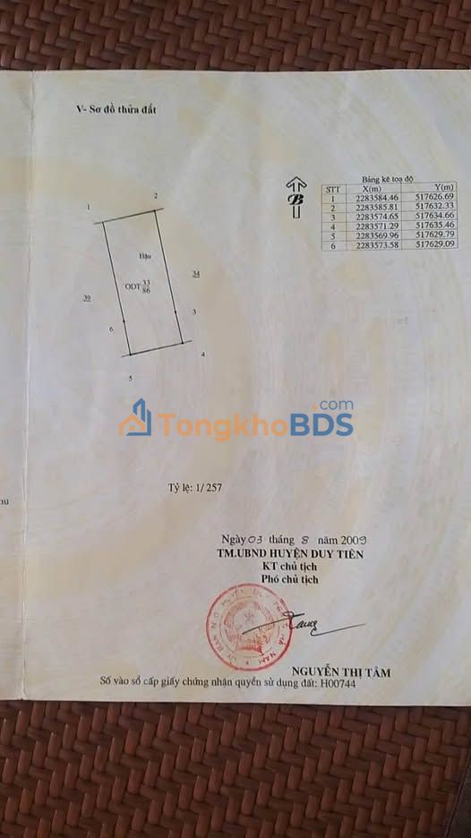 Nhà 3 tầng Nguyễn Hữu Tiến Đồng Văn 86m² - Chính chủ bán