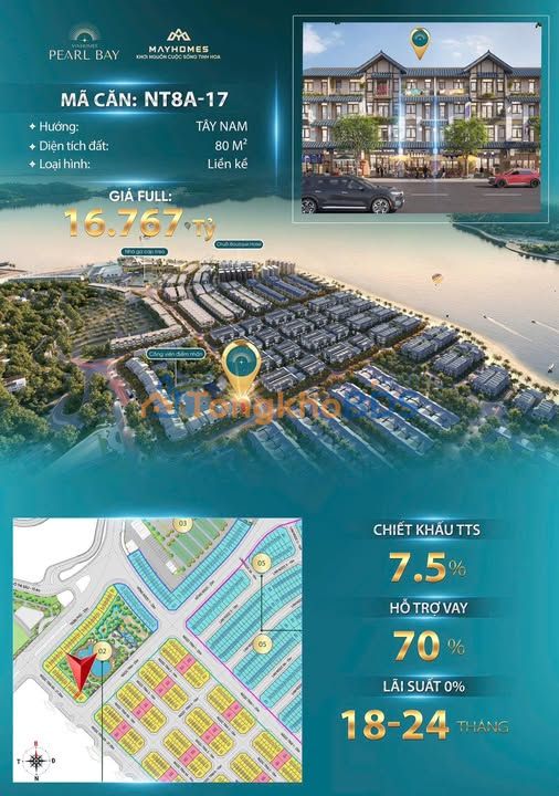 Nhà liền kề Vinhomes Pearl Bay 16.767 tỷ - Thích hợp KD