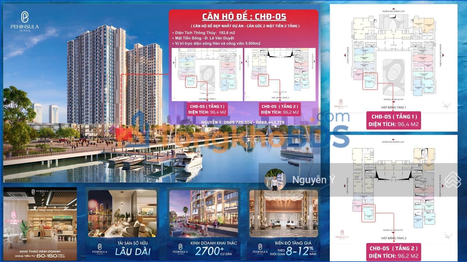 Shophouse Peninsula Đà Nẵng 192,6m² mặt tiền kinh doanh