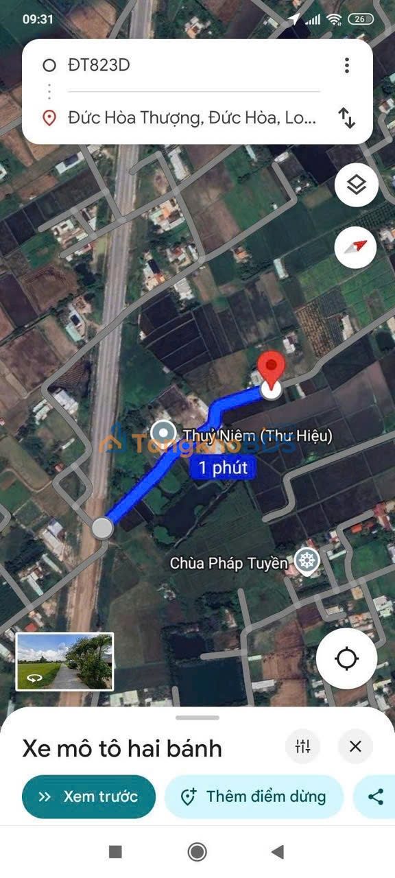 Đất nền Đức Hòa Thượng 435m² giá 3.3 tỷ - Đất thổ cư 100%, pháp lý rõ ràng