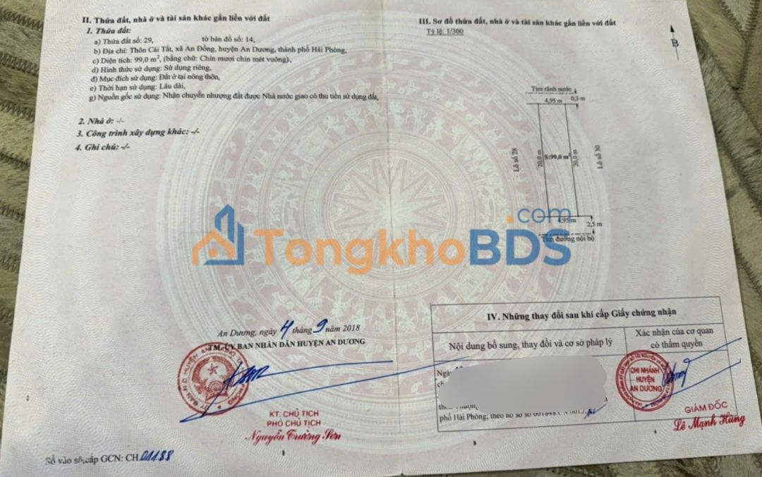 Đất nền Cái Tắt An Đồng 99m² - Tiềm năng tăng giá