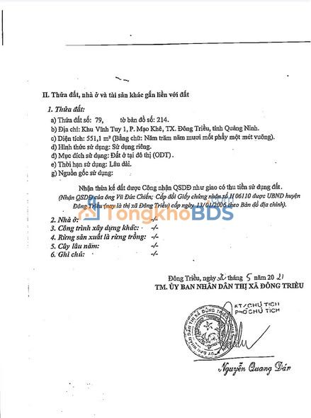 Nhà vườn Vĩnh Tuy 1 Mạo Khê 551m² - Sẵn sàng ở ngay