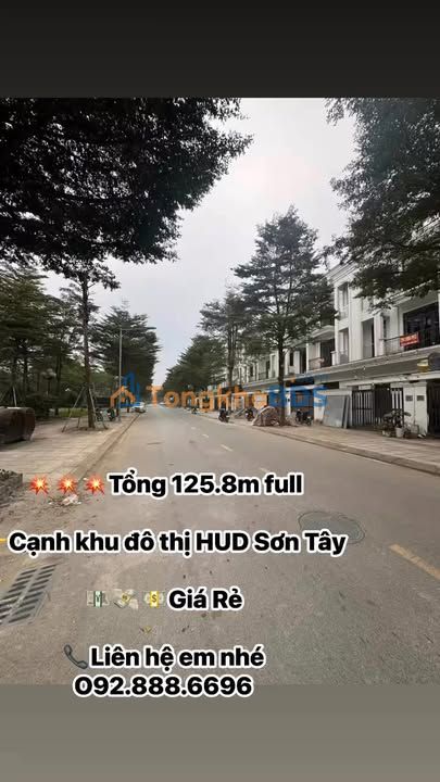 Đất nền HUD Sơn Tây 126m² giá thỏa thuận - Tiềm năng tăng giá
